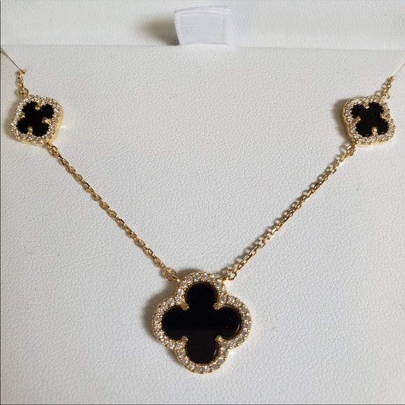 Brand 🆕 18 KT yellow gold over sterling silver necklace and